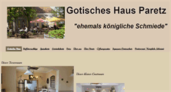 Desktop Screenshot of gotisches-haus-paretz-online.de